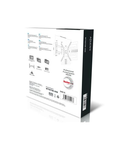SOPORTE GIRATORIO INCLINABLE TV 30KG 3 PIVOTES DE 32-55 NEGRO AISENS WT55TSE-059