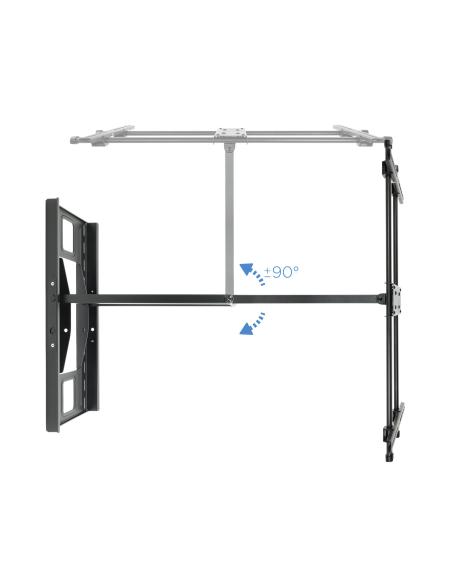 SOPORTE PARED MONITORTV GRAN ANGULAR 43-80 INCLGIR MAX 50KG NEG TOOQ LP4380XL-B