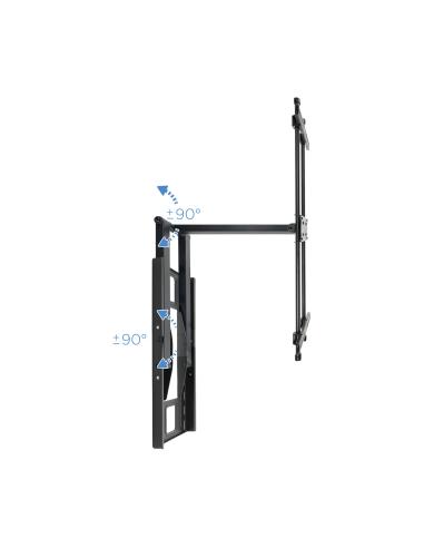 SOPORTE PARED MONITORTV GRAN ANGULAR 43-80 INCLGIR MAX 50KG NEG TOOQ LP4380XL-B