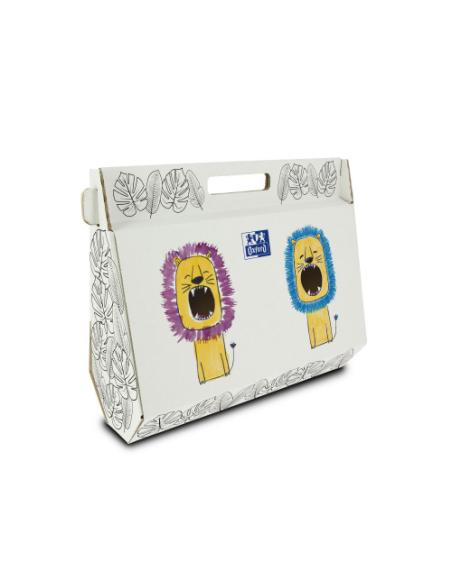 KIT KIDS1 BLOCS DIBUJO+BLOC ACUARELA/TEMPERA+ESTUCHE KANGOO+TEMPERAS OXFORD 400169566