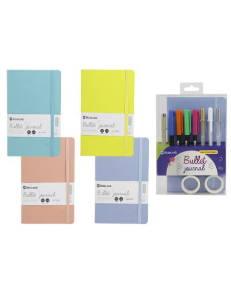 SET LIBRETA BULLET SOFT + ROTULADORES PINCEL Y BOLIGRAFOOS BISMARK INGRAF 330619