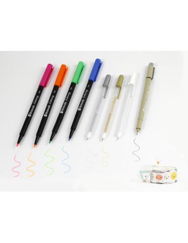 SET LIBRETA BULLET SOFT + ROTULADORES PINCEL Y BOLIGRAFOOS BISMARK INGRAF 330619