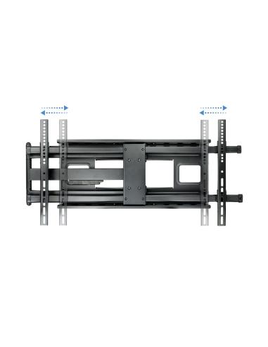 SOPORTE PARED MONITORTV GRAN ANGULAR 43-80 INCLGIR MAX 50KG NEG TOOQ LP4380XL-B