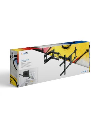 SOPORTE PARED MONITORTV GRAN ANGULAR 43-80 INCLGIR MAX 50KG NEG TOOQ LP4380XL-B