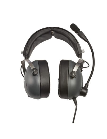 Thrustmaster 4060196 auricular y casco Auriculares Alámbrico Aviación/Control de tráfico aéreo Gris