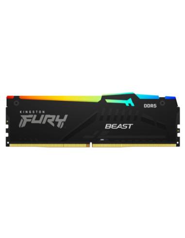 MEMORIA KINGSTON FURY BEAST RGB DDR5 16GB 5200MHZ CL40 KF5