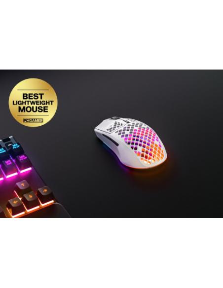 RATON STEELSERIES AEROX 3 WIRELESS BLANCO (62608) LANZAMIENTO EN 2022!!!!
