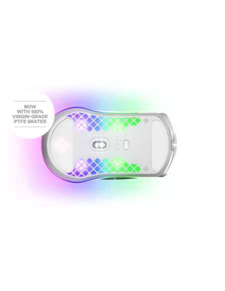 RATON STEELSERIES AEROX 3 WIRELESS BLANCO (62608) LANZAMIENTO EN 2022!!!!