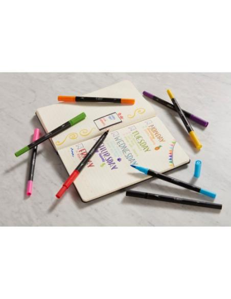 BIC Intensity Dual Tip rotulador Negro, Azul, Verde, Púrpura, Rojo, Amarillo 6 pieza(s)
