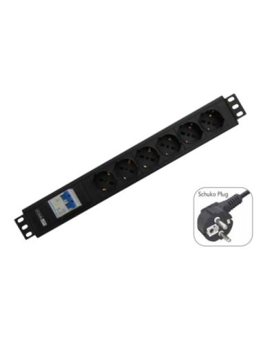 WP WPN-PDU-G02-12 base múltiple 2 m 12 salidas AC Negro