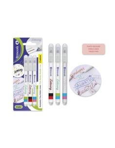 SET 3 ROTULADORES LETTERING DE DOBLE LINEA BICOLOR BISMARK 330009