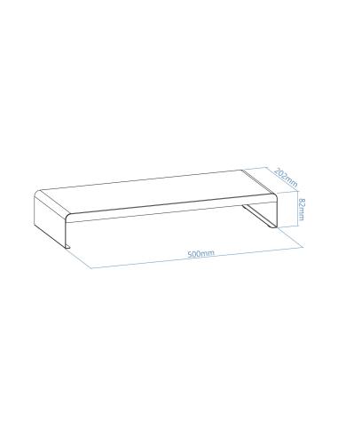 SOPORTE ELEVADOR PARA MONITORES TOOQ TQMR0121 NEGRO