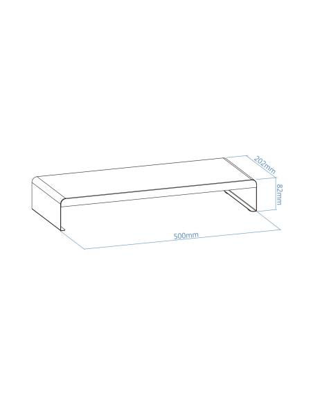 SOPORTE ELEVADOR PARA MONITORES TOOQ TQMR0121 NEGRO