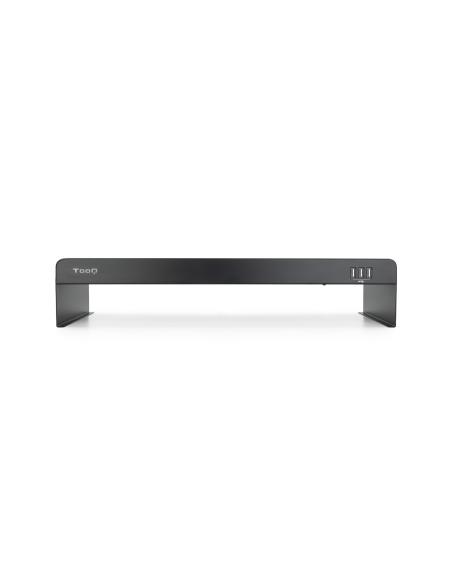 SOPORTE ELEVADOR PARA MONITORES 3XUSB TOOQ TQMR0124 NEGRO