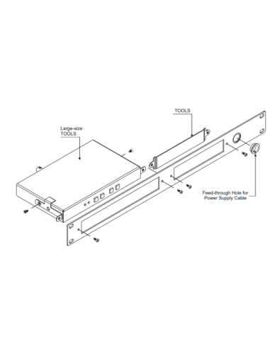 KRAMER RK-T2SB-B 19-INCH RACK ADAPTER (60-200110)