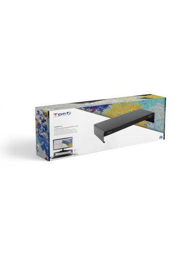 SOPORTE ELEVADOR PARA MONITORES 3XUSB TOOQ TQMR0124 NEGRO