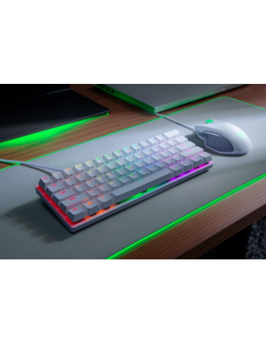 Razer Huntsman Mini teclado USB QWERTY Internacional de EE.UU. Blanco