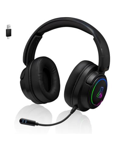 AURICULAR + MICROFONO G-LAB KORP IRIDIUM / NEGRO / INALAMBRICO 2.4 GHZ - BLUETOOTH / MICROFONO EXTRAIBLE / KORP-IRIDIUM