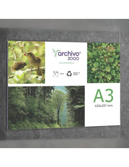 PORTAFOLLETOS MURAL PREMIUM A3 HORIZONTAL ADHESIVO 420x300MM ARCHIVO 2000 6157ACSTP
