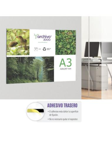 PORTAFOLLETOS MURAL PREMIUM A3 HORIZONTAL ADHESIVO 420x300MM ARCHIVO 2000 6157ACSTP