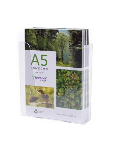 PORTAFOLLETOS MURAL PREMIUM A5 VERTICAL 45x175x180MM ARCHIVO 2000 9007CSTP