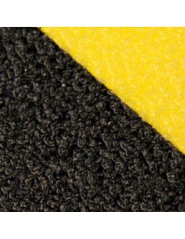 ROLLO CINTA DE SEGURIDAD ADHESIVA ANTIDESLIZANTE 50MMX18,3METROS NEGRO/AMARILLO TARIFOLD 197604