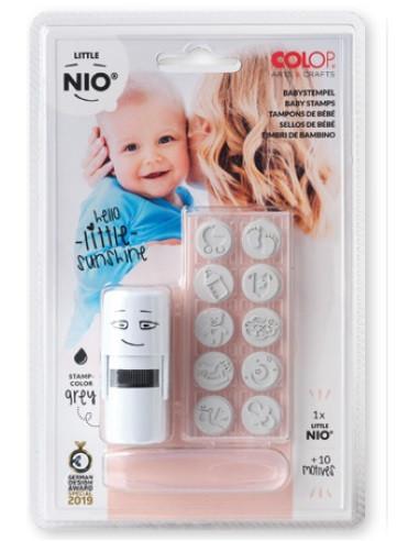 BLISTER IMPRENTILLA LITTLE NIO 10 PICTOS TEMÁTICA "BEBÉS" COLOP NIL002