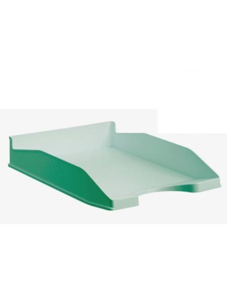 BANDEJA APILABLE ECOGREEN 100% RECICLADO Y RECICLABLE VERDE PASTEL 345X255X60 MM ARCHIVO 2000 742 VE PS