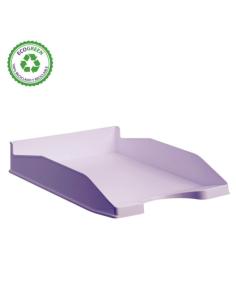 BANDEJA APILABLE ECOGREEN 100% RECICLADO Y RECICLABLE MALVA PASTEL 345X255X60 MM ARCHIVO 2000 742 ML PS