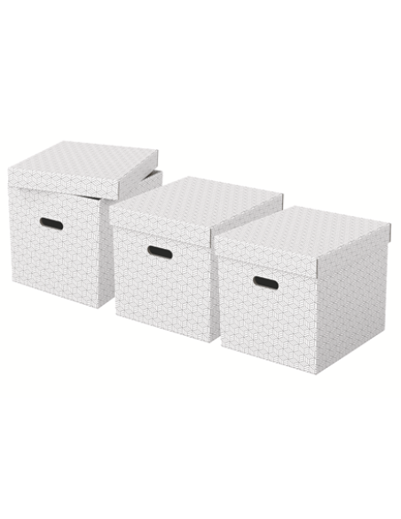 PACK 3 CAJAS BLANCAS 365X320X315MM ESSELTE 628288