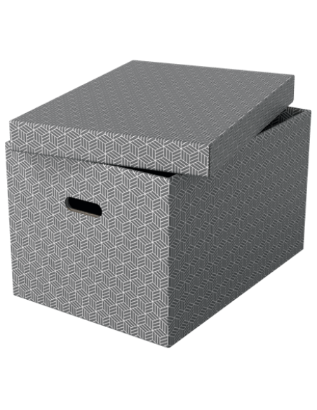 PACK 3 CAJAS GRISES 510X355X305MM ESSELTE 628287