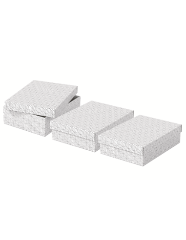 PACK 3 CAJAS BLANCAS 360X265X100MM ESSELTE 628284
