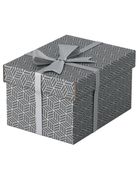 PACK 3 CAJAS GRISES 255X200X150MM ESSELTE 628281