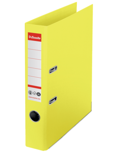 ARCHIVADOR CO2 NEUTRAL Nº1 A4 LOMO 50MM AMARILLO VIVIDA ESSELTE 627573