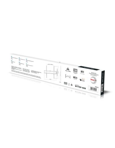 SOPORTE TV MONITOR PARED ULTRA DELGADO 40KG 37-70 NEGRO AISENS WT70F-069