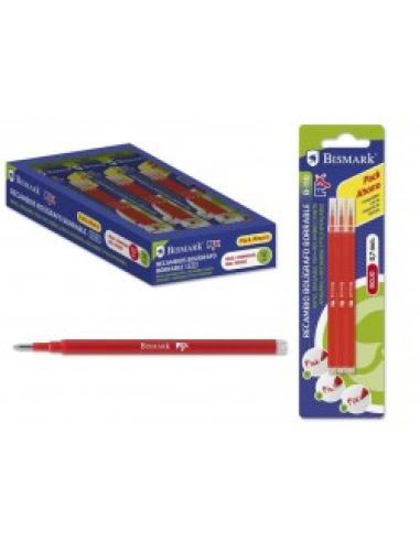 Bismark 327534 Recambio de bolígrafo Rojo 3 pieza(s)