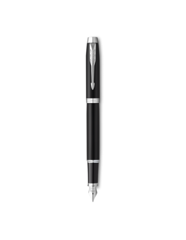 PLUMA IM NEGRO CUERPO MATE/CROMADO PARKER 2143638