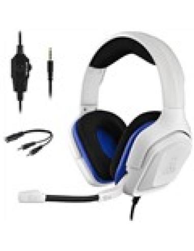 AURICULARES C/MICROFONO GAMING THE G-LAB KORP COBALT / BLANCO / JACK 3.5 MM / COMPATIBLE CON PC - MAC- PS4 - XBOX ONE (NECESITA 