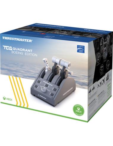 Thrustmaster TCA QUADRANT Boeing X Box Series et PC double manette des gaz - Att Gris USB Palanca de mando PC, Xbox, Xbox One X,