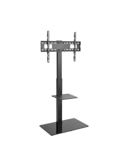 SOPORTE TV MONITOR SUELO CON BANDEJA DVD 40 KG 37-70 NEGRO AISENS FT70S-077