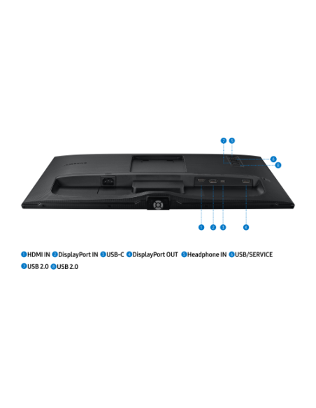 Samsung LS24A60PUC 61 cm (24") 2560 x 1440 Pixeles Quad HD LED Negro