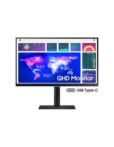 Samsung LS24A60PUC 61 cm (24") 2560 x 1440 Pixeles Quad HD LED Negro