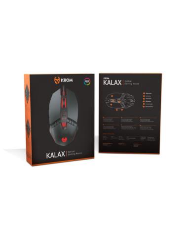 Krom Kalax ratón mano derecha USB tipo A Óptico 3200 DPI