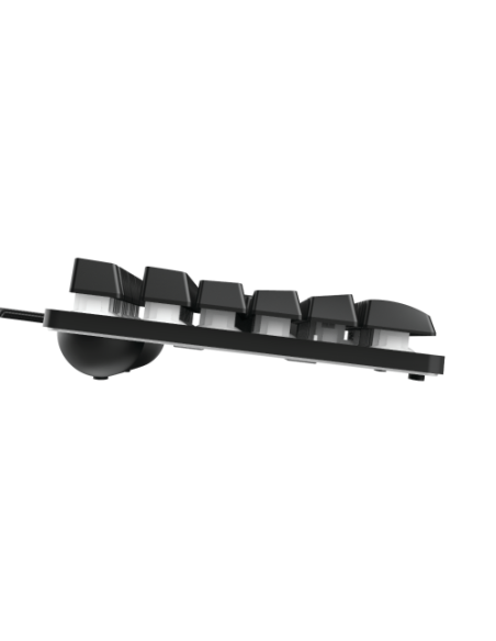 Trust GXT 833 Thado teclado USB Español Negro, Plata