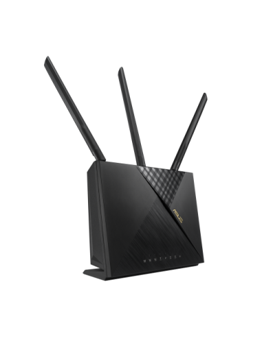 ASUS 4G-AX56 router inalámbrico Gigabit Ethernet Doble banda (2,4 GHz / 5 GHz) 3G Negro
