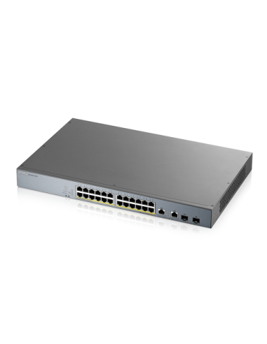 Zyxel GS1350-26HP-EU0101F switch Gestionado L2 Gigabit Ethernet (10/100/1000) Energía sobre Ethernet (PoE) Gris