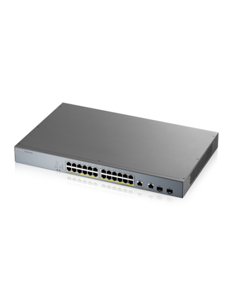 Zyxel GS1350-26HP-EU0101F switch Gestionado L2 Gigabit Ethernet (10/100/1000) Energía sobre Ethernet (PoE) Gris