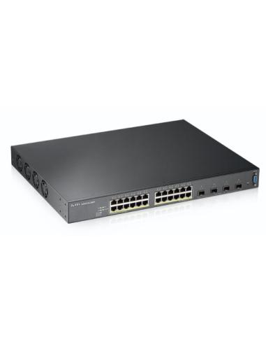 Zyxel XGS2210-28HP Gestionado L2 Gigabit Ethernet (10/100/1000) Energía sobre Ethernet (PoE) 1U Negro
