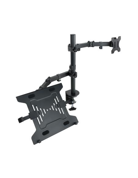 SOPORTE DE MESA MONITORPORTATIL 2 BRAZOS 13-32 NEGRO TOOQ DB1200TN-B