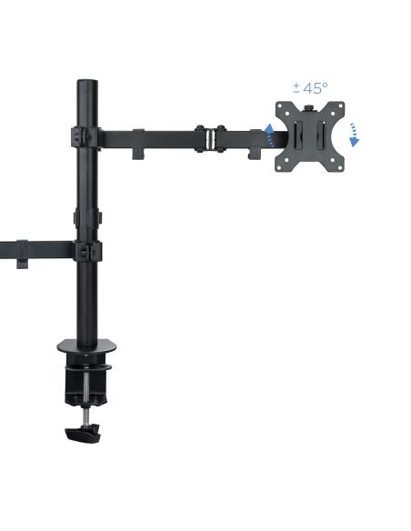 SOPORTE DE MESA MONITORPORTATIL 2 BRAZOS 13-32 NEGRO TOOQ DB1200TN-B